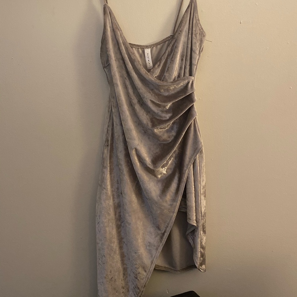 BlueBlush velvet party dress